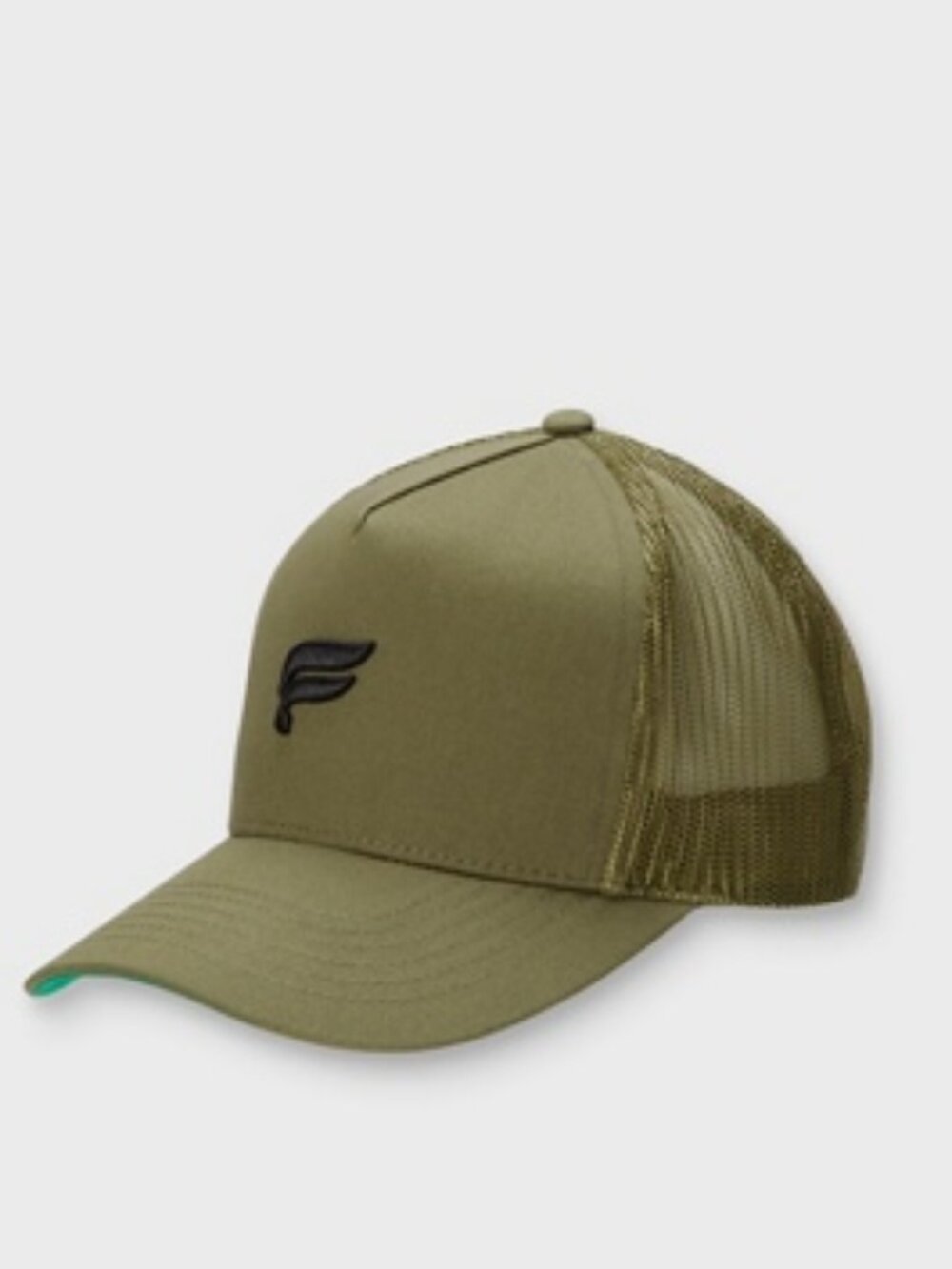 Fabletics Trucker Hat Olive Green Mesh Snapback NWOT